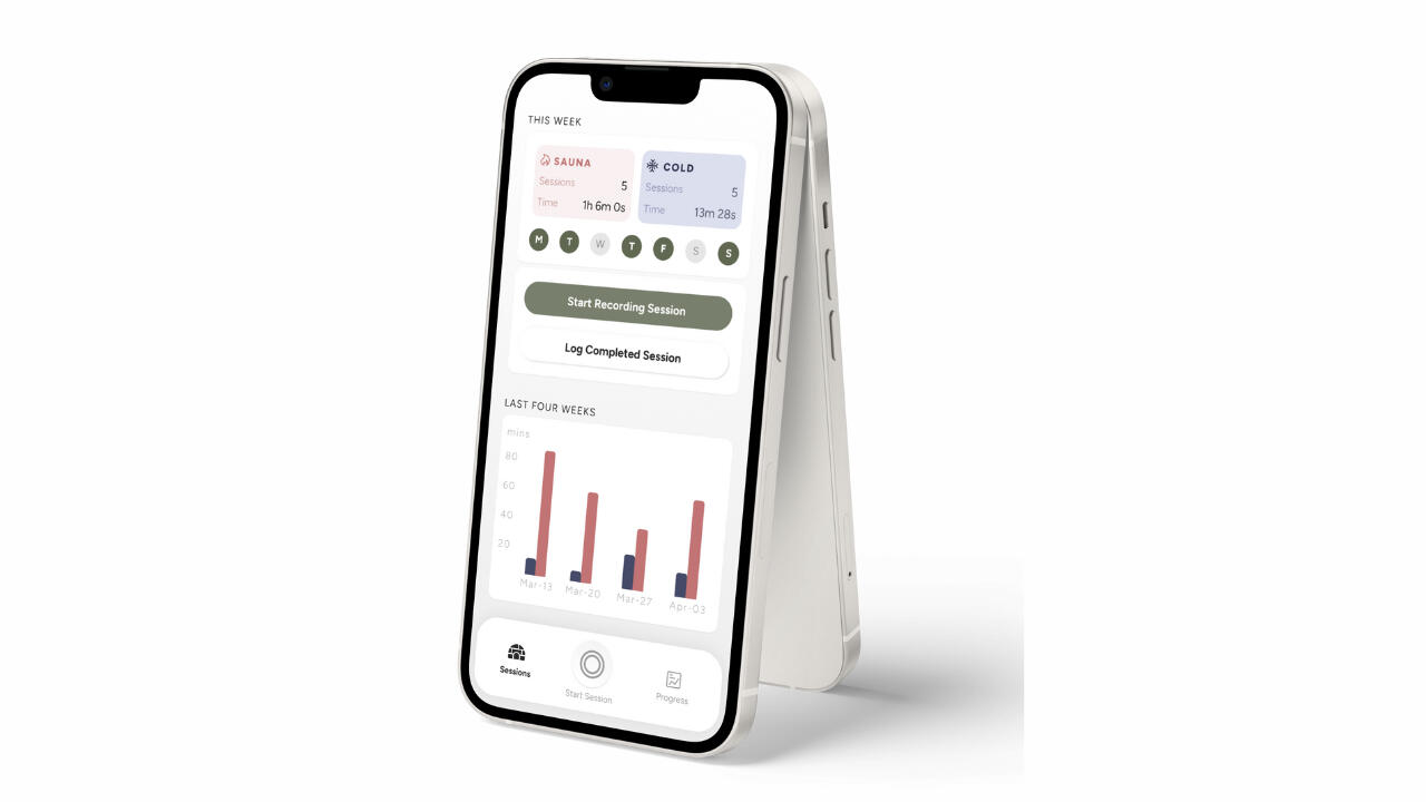 sauna session tracking app free in iOS app store